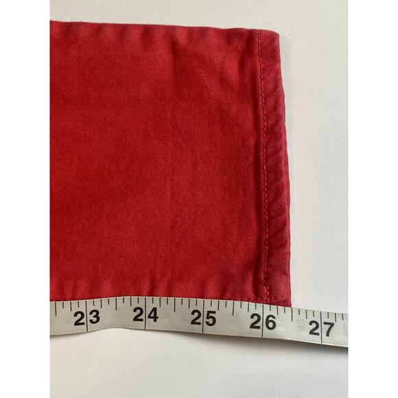 Gap 1969 Women's Red Peach Straight Cropped Legging Jeans Size 24/00 - Picture 12 of 12